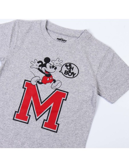 Child's Short Sleeve T-Shirt Minnie Mouse Grey 3 Years