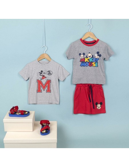 Child's Short Sleeve T-Shirt Minnie Mouse Grey 3 Years
