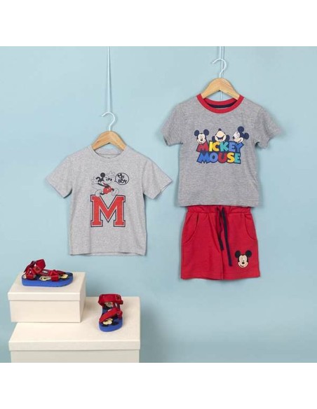 Child's Short Sleeve T-Shirt Minnie Mouse Grey 3 Years