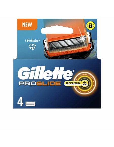 Shaving Razor Gillette Fusion Proglide Power (4 Units)