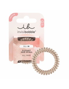 Rubber Hair Bands Invisibobble   Bronze (3 Units) 2