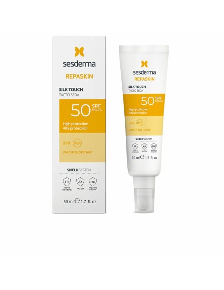 Facial Sun Cream Sesderma REPASKIN Spf 50 50 ml Silky
