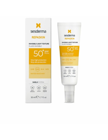 Facial Sun Cream Sesderma REPASKIN SPF 50+ 50 ml Fluid Invisible
