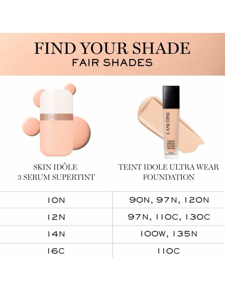 Hydrating Cream with Colour Lancôme IDÔLE MAKE-UP Nº 14n 30 ml