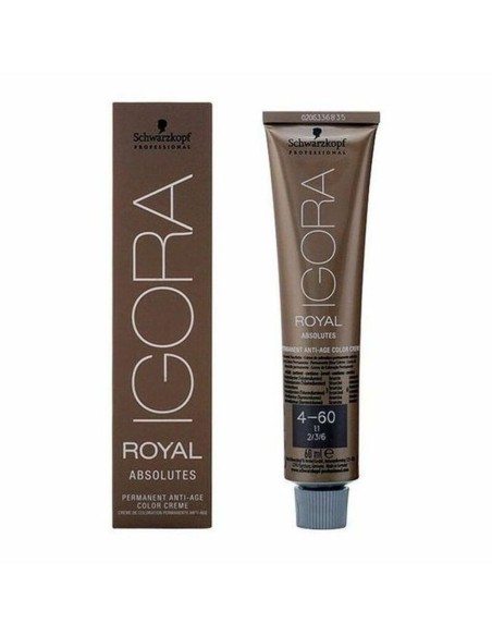 Permanent Anti-Ageing Dye Igora Royal Absolutes Schwarzkopf 4.04579E+12 Nº 4-60 Nº 4-60 60 ml