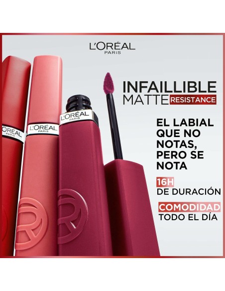 Liquid lipstick L'Oreal Make Up Infaillible Matte Resistance Snooze your ala Nº 115 (1 Unit)