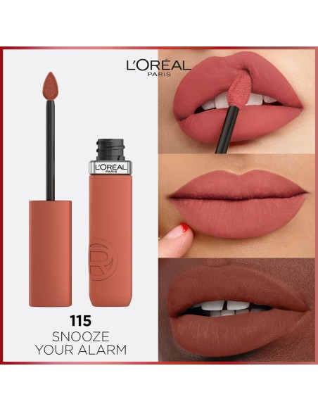 Liquid lipstick L'Oreal Make Up Infaillible Matte Resistance Snooze your ala Nº 115 (1 Unit)