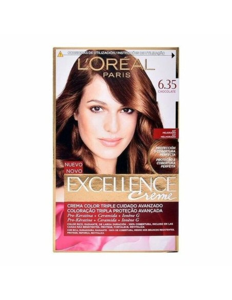 Permanent Dye Excellence L'Oreal Make Up Excellence Nº 9.0-rubio muy claro Nº 8.0-rubio claro 192 ml