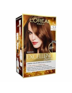 Permanent Dye Excellence Intense L'Oreal Make Up Excellence Light Golden Brown (1 Unit)