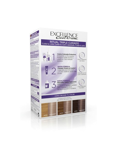 Permanent Colour Creme L'Oreal Make Up Excellence 8,11 Light Ash Blonde 192 ml
