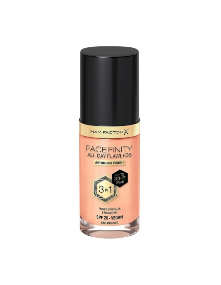 Crème Make-up Base Max Factor Facefinity 3-in-1 Spf 20 Nº 80 Bronze 30 ml