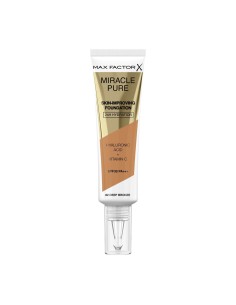 Crème Make-up Base Max Factor Miracle Pure Nº 82 Deep bronze Spf 30 30 ml