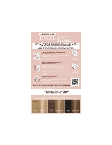 Permanent Dye L'Oréal Paris Excellence Nº 8.0-rubio claro