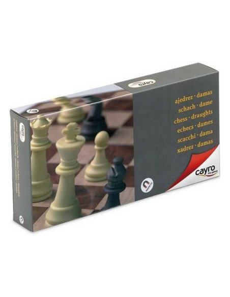Chess and Checkers Board Cayro 453 Plastic Magnetic