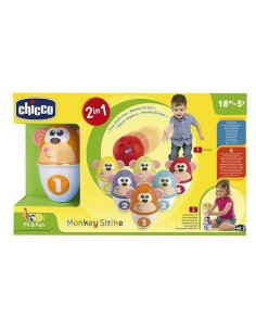 Bowling Game Monkey Strike Chicco (7 pcs)