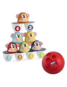 Bowling Game Monkey Strike Chicco (7 pcs) 2