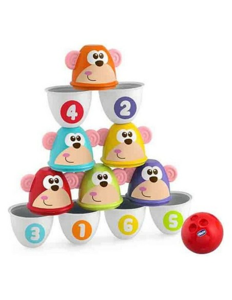 Bowling Game Monkey Strike Chicco (7 pcs)