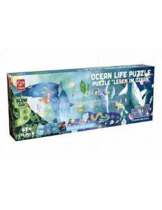 Puzzle Hape 150 x 30 cm 200 Pieces Navy