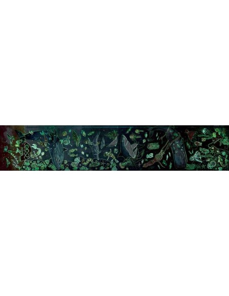 Puzzle Hape 150 x 30 cm 200 Pieces Navy