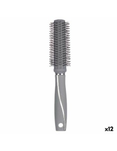 Round Brush Berilo 352 Grey Silicone Plastic (12 Units)
