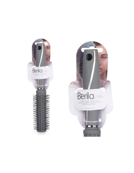 Round Brush Berilo 352 Grey Silicone Plastic (12 Units)