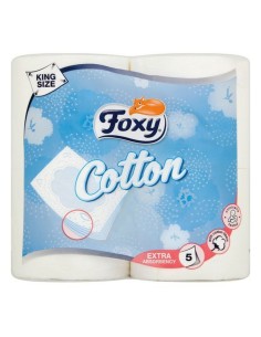 Toilet Roll Cotton Foxy COTTON 4R (4 uds) (4 Units)
