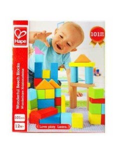 Building Blocks Game Hape 101 Pieces 27 x 22 x 13 cm 2