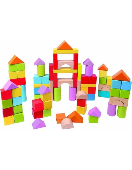 Building Blocks Game Hape 101 Pieces 27 x 22 x 13 cm