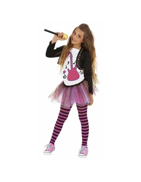 Costume for Children Rubies Pop Star 8-10 Years Black