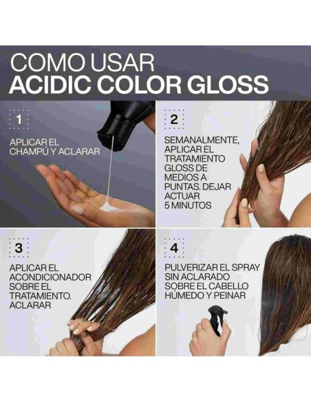Shampoo Set Redken ACIDIC COLOR GLOSS 3 Pieces