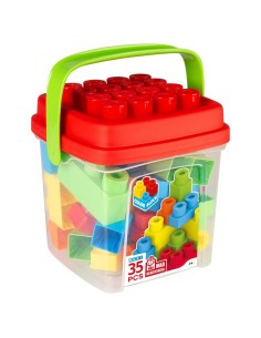 Construction set Color Block Basic Bucket 35 Pieces (6 Units) 2