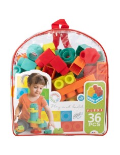 Construction set Color Block Bag 36 Pieces (6 Units) 2