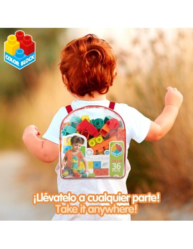 Construction set Color Block Bag 36 Pieces (6 Units)