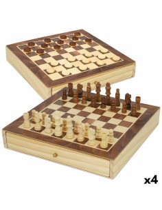 Chess and Checkers Board CB Games Wood Drawer (4 Units)