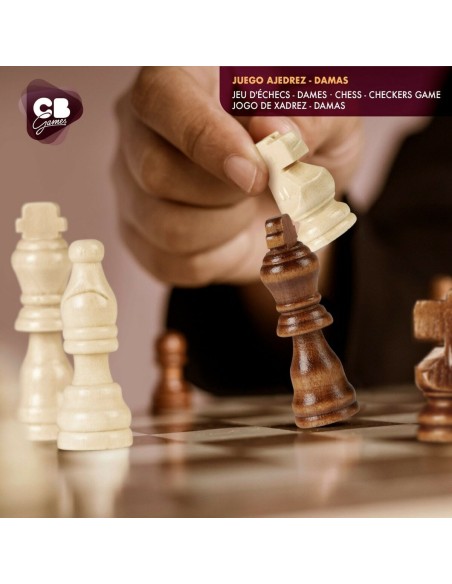 Chess and Checkers Board CB Games Wood Drawer (4 Units)