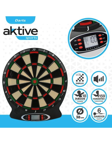 Electronic Dartboard Colorbaby 38 x 43 x 2 cm (4 Units)