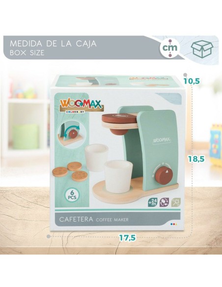 Toy coffee maker Woomax 6 Pieces (6 Units)
