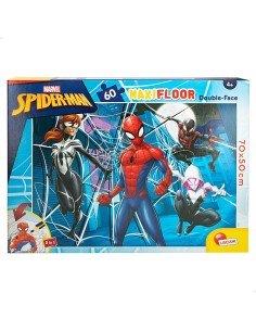 Child's Puzzle Spider-Man Double-sided 60 Pieces 70 x 1,5 x 50 cm (6 Units) 2