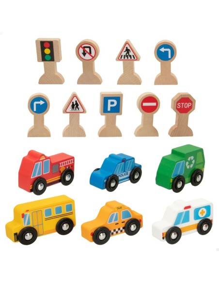 Vehicle Playset Woomax 15 Pieces (6 Units)