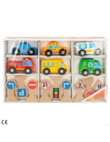 Vehicle Playset Woomax 15 Pieces (6 Units)