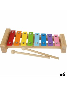 Xylophone Woomax Wood Metal 26 x 4,5 x 11,5 cm (6 Units)