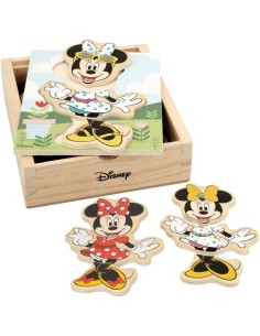 Child's Wooden Puzzle Disney + 2 Years 19 Pieces (12 Units) 2