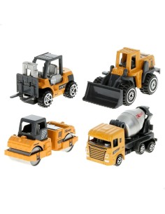 Construction Work Vehicles (Set) Speed & Go 7,5 x 4 x 3 cm (12 Units) 2