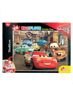 Child's Puzzle Cars Double-sided 108 Pieces 70 x 1,5 x 50 cm (6 Units) 2