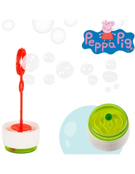 Bubble blower Peppa Pig 60 ml 3,7 x 11,5 x 3,7 cm (216 Units)