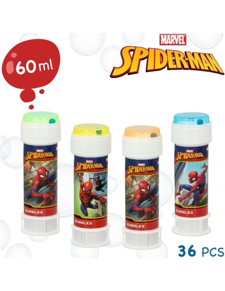Bubble blower Spider-Man 60 ml 3,8 x 11,5 x 3,8 cm (216 Units)