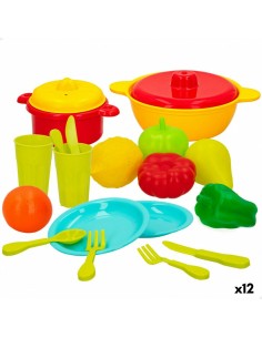 Toy Food Set Colorbaby Kitchenware and utensils 20 Pieces (12 Units)