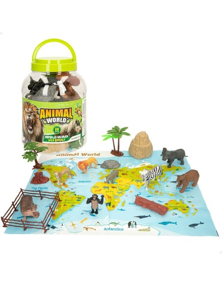 Animal figures Colorbaby 19 Pieces Jungle Plastic 14 x 6 x 5 cm (6 Units)