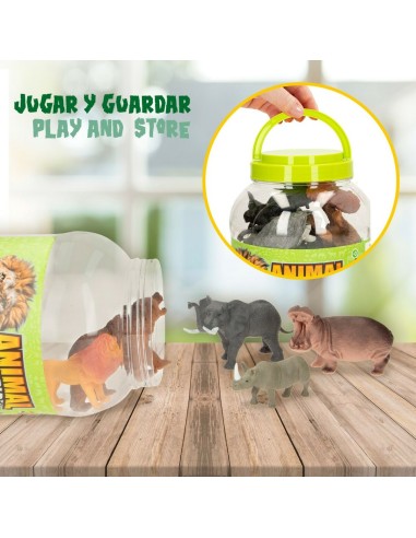 Animal figures Colorbaby 19 Pieces Jungle Plastic 14 x 6 x 5 cm (6 Units)