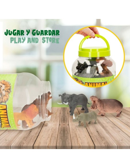 Animal figures Colorbaby 19 Pieces Jungle Plastic 14 x 6 x 5 cm (6 Units)